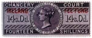 (I.B) QV Revenue : Ireland Chancery Fee Fund 14/- (1867)