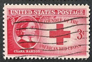 US #967 Used F/VF - 3c Founder of the American Red Cross 1948 [B26.3.3]