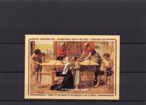 ST.CHRISTOPHER/NEVIS/ANGUILLA 1979 CHRISTMAS PAINTINGS S/S MNH