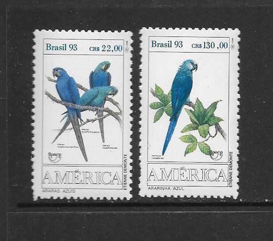 BIRDS - BRAZIL #2423-4  MNH