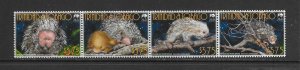 TRINIDAD & TOBAGO #84O WWF PORCUPINE STRIP MNH