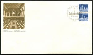 1194 Canada 37c Parliament coil pair Official FDC