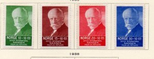 Norway Sc B5-8 1935 Nansen Refugees stamp set mint