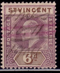 St. Vincent 1902, King Edward VII, 6p, sc#76, used