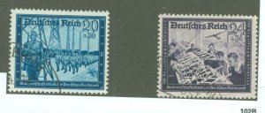 Germany #B276-77 Used Multiple