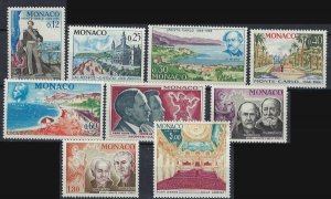 Monaco 631-38;C68 MNH 1966 set (mm1233)