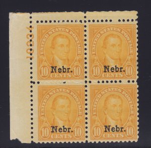 679 F-VF plate block OG mint never hinged nice color cv $ 1150 ! see pic !