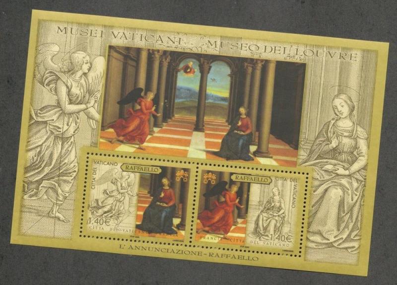 Vatican 2005, The Annunciation / Raphael MNH Sheet # 1314