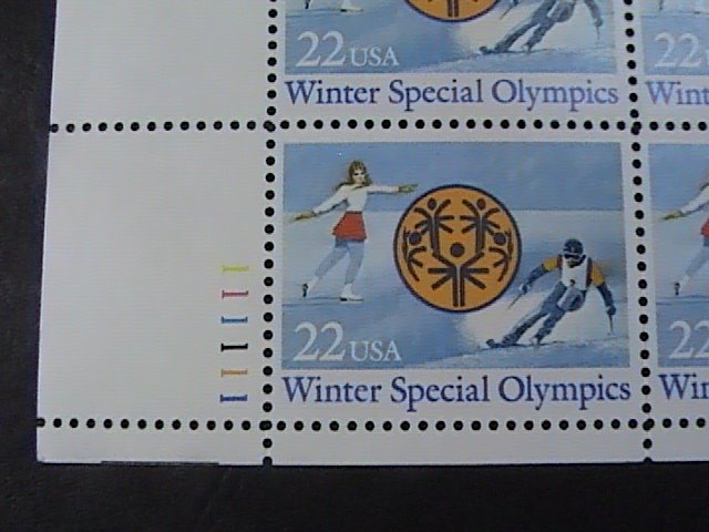 US # 2142-MINT/NEVER HINGED--LL--PLATE # BLOCK OF 4--SPECIAL OLYMPICS--1985