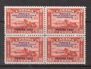 Canada #203 VF+/NH Block