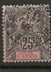Benin 27 Yv 27 Used F/VF 1893 SCV $32.50 (jr)