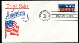 3174 US 32c Women in Military Service FDC,   Artopages cachet