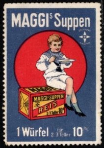 Vintage Germany Poster Stamp Maggi Soups
