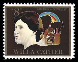 PCBstamps   US #1487 8c Arts - Willa Cather, MNH, (9)