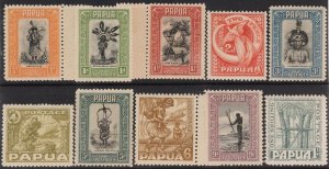 PAPUA 1932 Pictorial ½d to 1/-. MNH **.