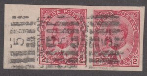 Canada #90A Used Imperf Pair