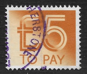 Great Britain #J103 £5 Postage Due ~ Used