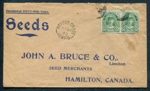 NEWFOUNDLAND SPLIT RING TOWN CANCEL COVER HARBOR GRACE