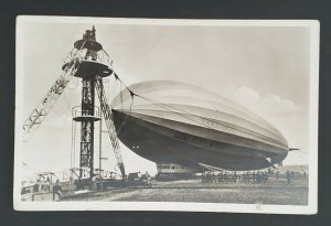 1938 Frankfurt Germany to Watertown MA Graf Zeppelin Real Picture Postcard Cover