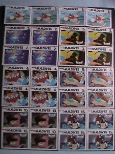 ​MALDIVE ISLANDS -1980 DISNEY CARTOON- ALICE IN WORDERLAND MNH-BLOCK VERY FINE