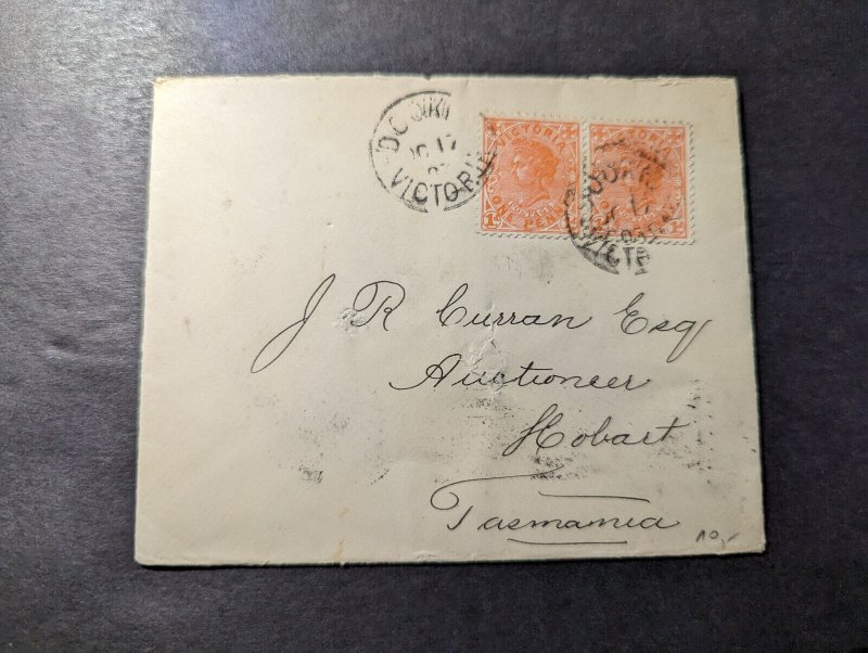 1905 Australia Cover Victoria to Hobart Tasmania