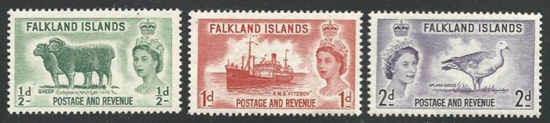 Falkland Islands   122-124   Short set