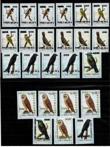 S. Tomé & Principe 2008 / 2009 Mi. 3946 - 3969 birds overloaded wildlife-