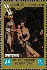 450th anniversary of Correggio's death (MNH)