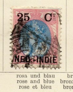 Dutch Indies Netherlands 1900 Early Issue Fine Used 25c. Surcharged NW-170590