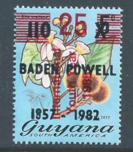 Guyana #1347a NH Flora Defin./Powell Ovptd. Int'l Yout...