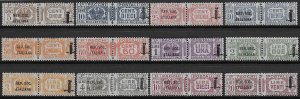 1944 Repubblica Sociale stamps for parcels 12v. MNH Sassone n. 36/47