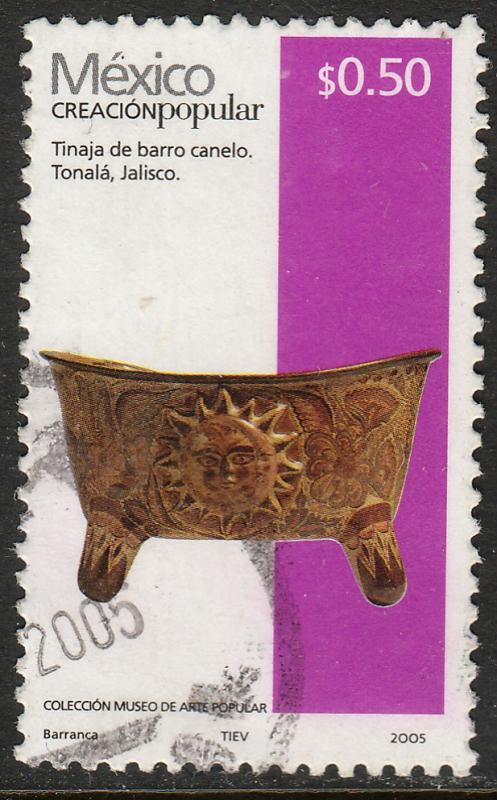MEXICO 2488, 50c HANDCRAFTS 2005 ISSUE. USED. F-VF.(1501)