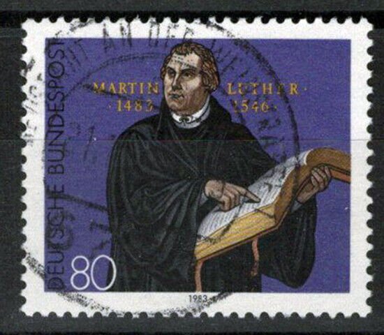 ZAYIX -1983 Germany 1406 Used Martin Luther Anniversary 113022S151M