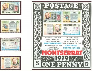 Montserrat #406-409A Mint (NH) Single (Complete Set)