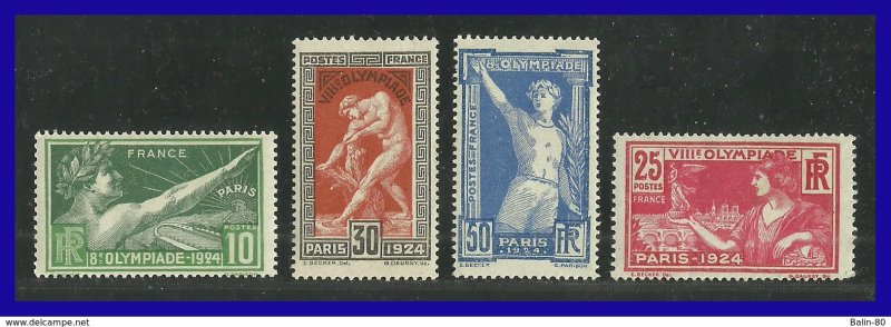 1924 - Francia - Sc. 198 - 201 - JJOO.de Paris - MNH - FR- 021 - 03