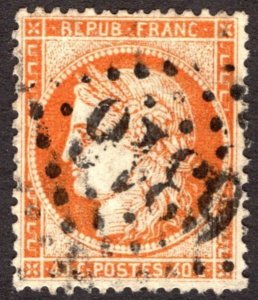 1870, France 40c, Used, Sc 59