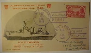 THAILAND MALAMPAYA PALAWAN ISLANDS FEB 26,1938 USS TRENTON