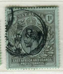 BRITISH EAST AFRICA; 1912 early GV issue fine Mint hinged Shade of 1R. 