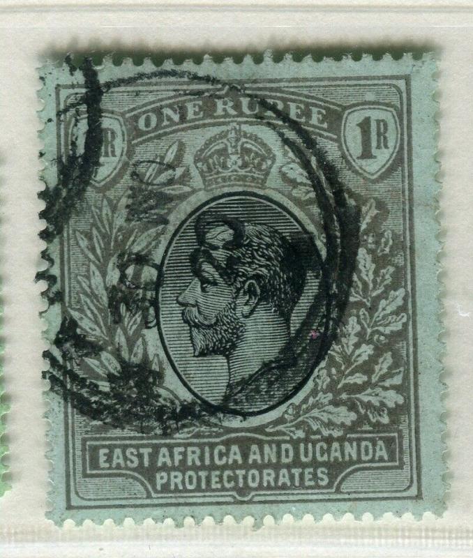 BRITISH EAST AFRICA; 1912 early GV issue fine Mint hinged Shade of 1R. 