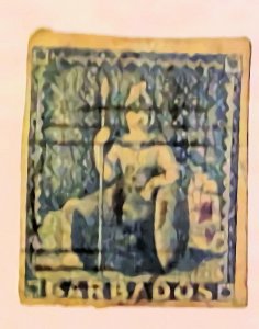 BARBADOS # 8  4 MARGINS CAT 150 EURO (=$ 200.00)