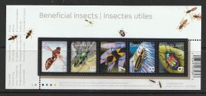 2010 Canada - Sc 2410a - MNH VF - Mini Sheet - Beneficial Insects