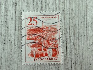 Yugoslavia #634 Used, 25d, Cable Factory, Svetozarevo, 2024 SCV.$0.25