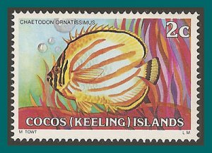 Cocos 1979 Butterflyfish, MNH #35,SG35