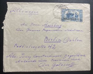 1922 Constantinople Turkey Cover To Berlin Germany