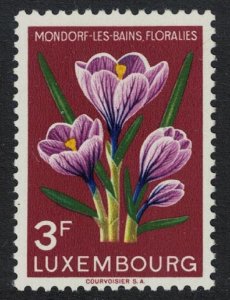 Luxembourg Crocuses 3f Flower Show 1956 MNH SG#602 MI#548