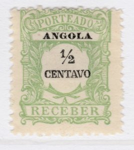Portugal Angola Postage Due 1904 1/2r MH* Stamp A21P10F4871-