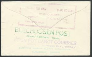 TONGA 1935 Tin Can Mail cover  : SS Monowai................................60896