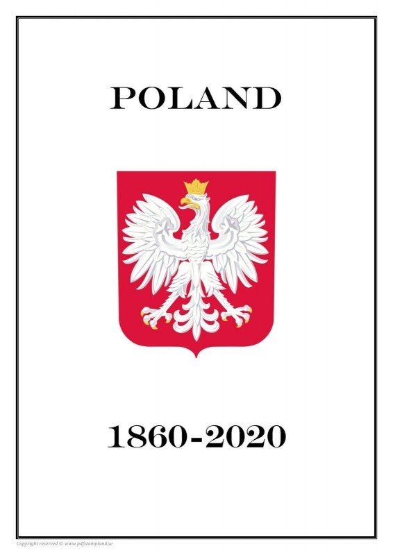 Poland 1860-2020 PDF (DIGITAL) STAMP ALBUM PAGES