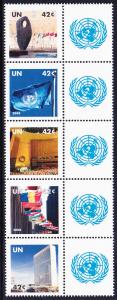 958a United nations 2008 Personalized Strip MNH