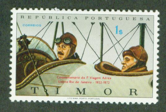 Timor Scott 344 MNH** Lusitania flight stamp 1972